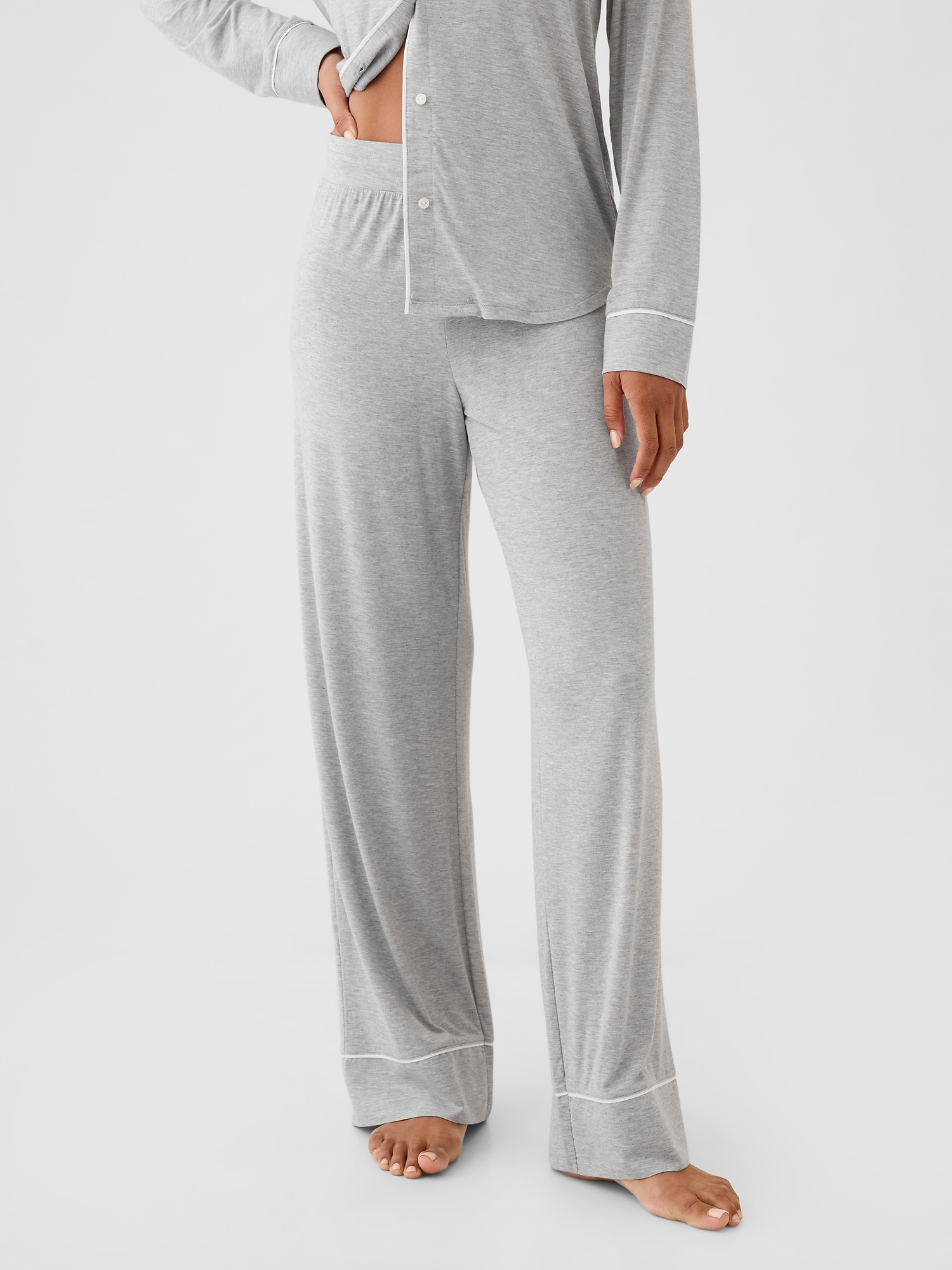 Modal PJ Pants - Heather Grey