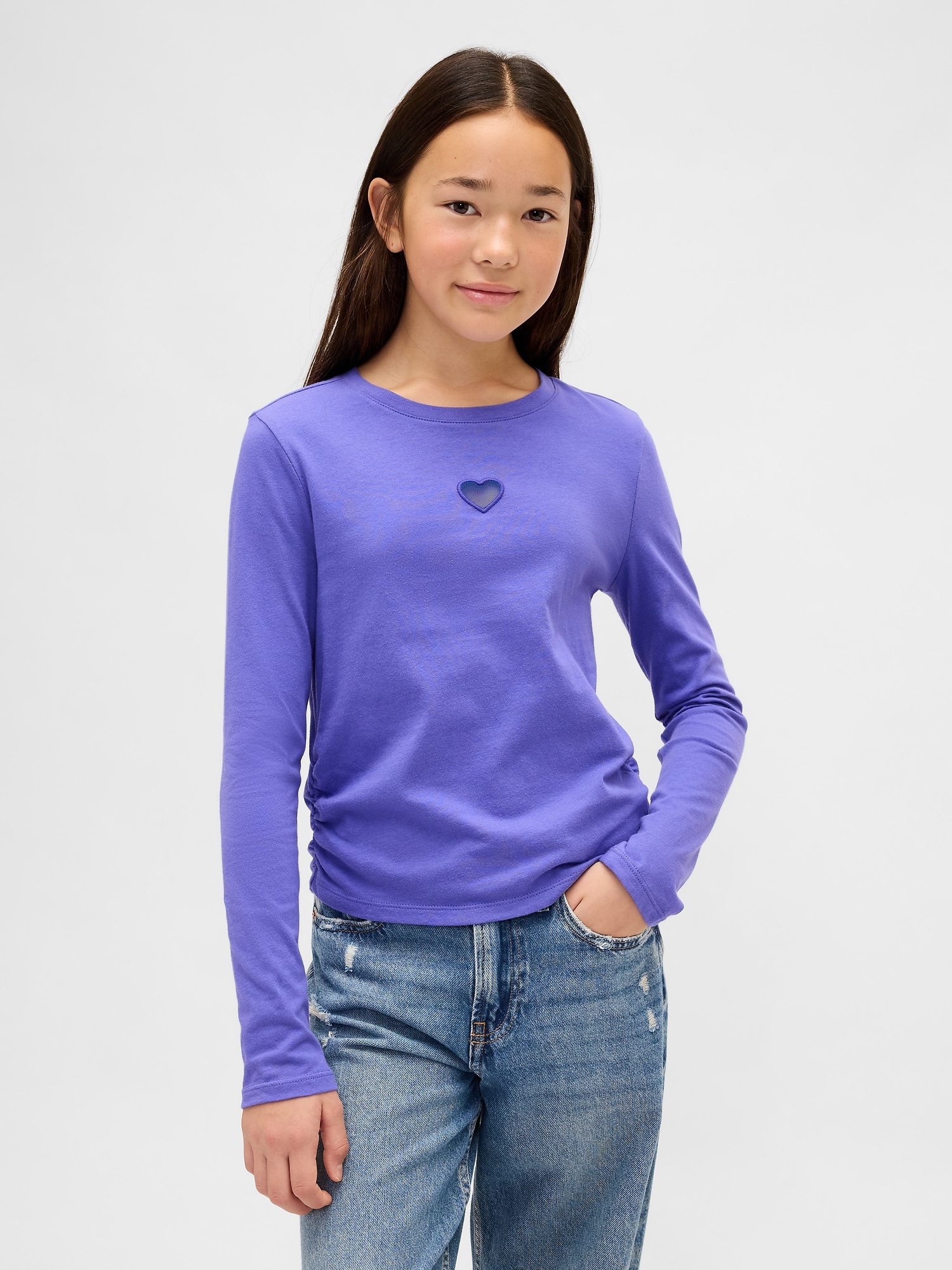 Kids Ruched Side T-Shirt