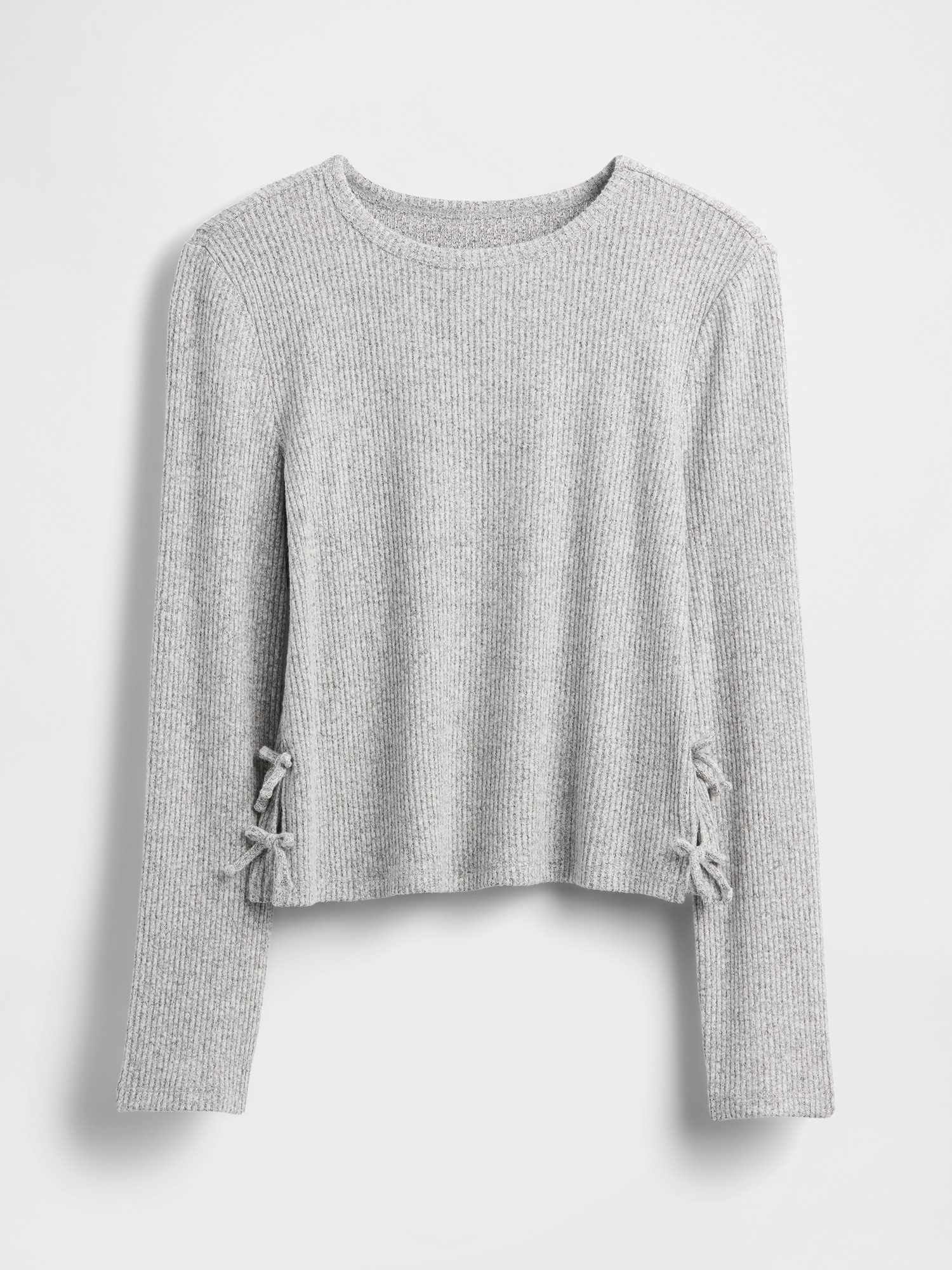 Kids Softspun Rib Side-Tie Sweater Top