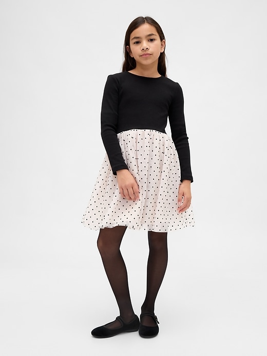 Image number 1 showing, Kids Mixed Media Dress