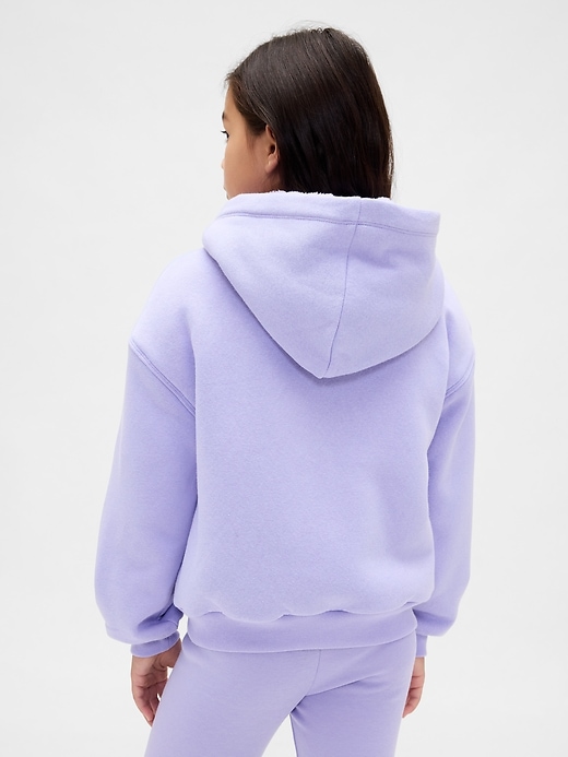 Kids Sherpa-Lined Graphic Logo Hoodie