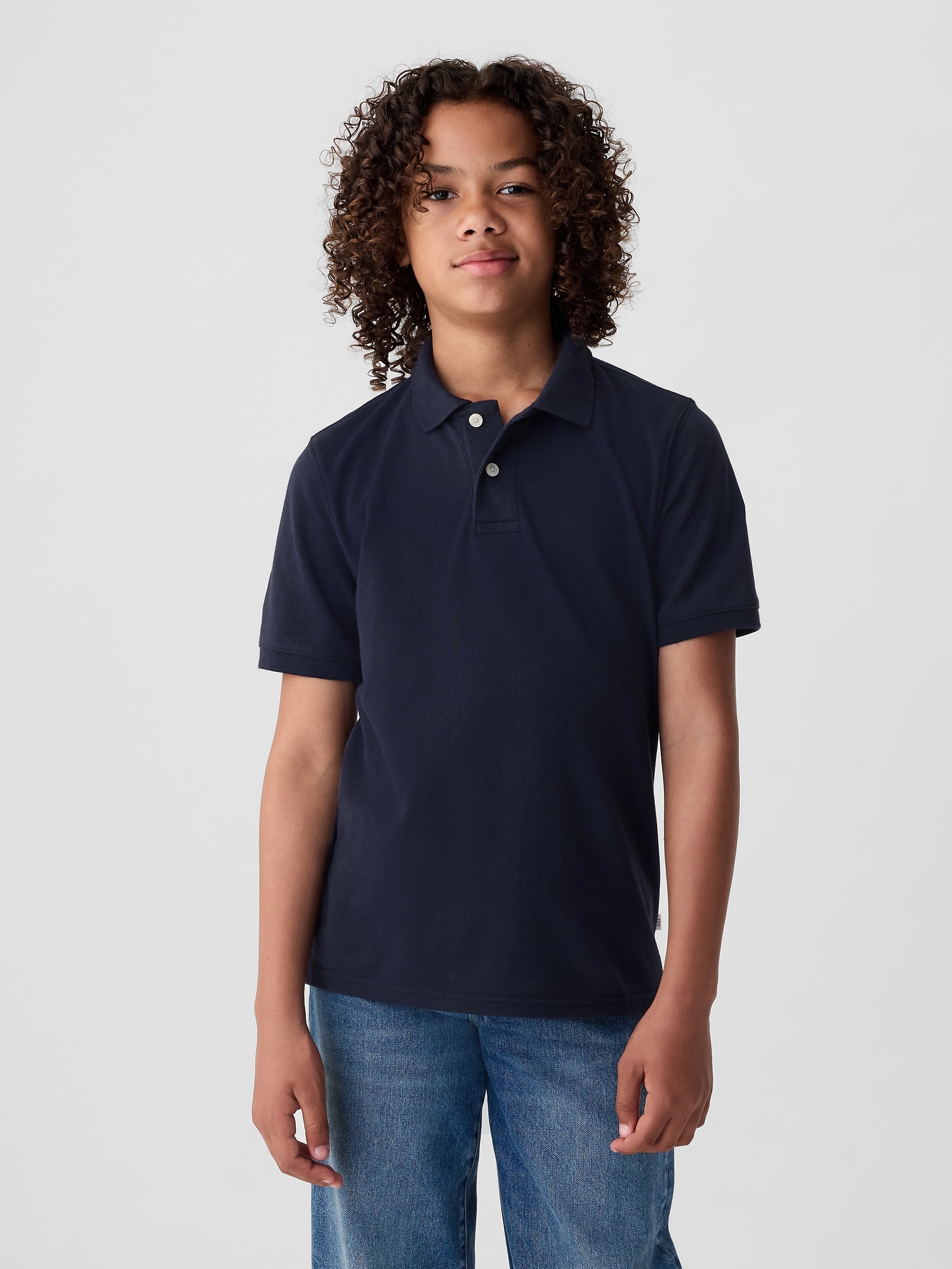Kids Uniform Polo Shirt - True Indigo