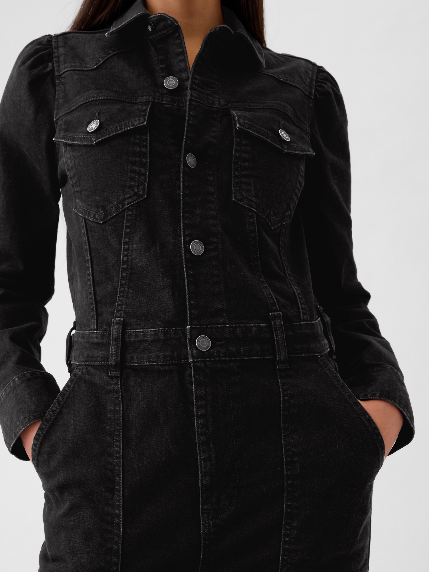 Женские комбинезоны Gap Western Denim Jumpsuit — фото 4
