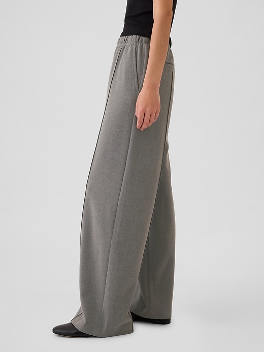 Image number 3 showing, Wide-Leg Seamed Easy Pants