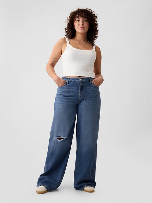 Image number 5 showing, Mid Rise UltraSoft Baggy Jeans