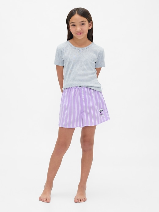 Image number 1 showing, Gap × Disney Kids Recycled Flannel PJ Boxer Shorts