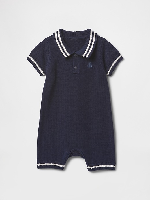 Baby Polo Sweater Shorty One-Piece | Gap