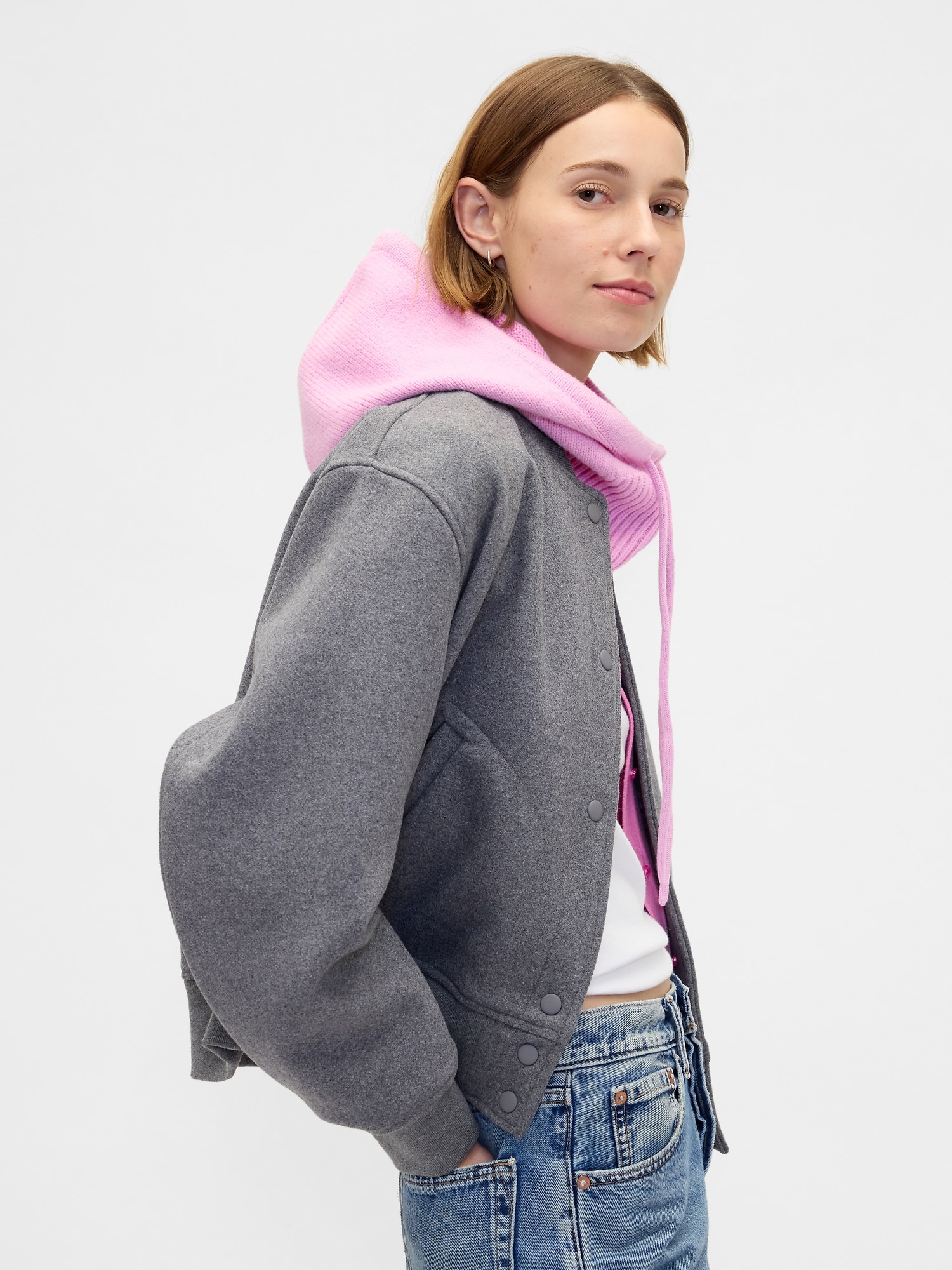 CashSoft Drawcord Hood - Sugar Pink