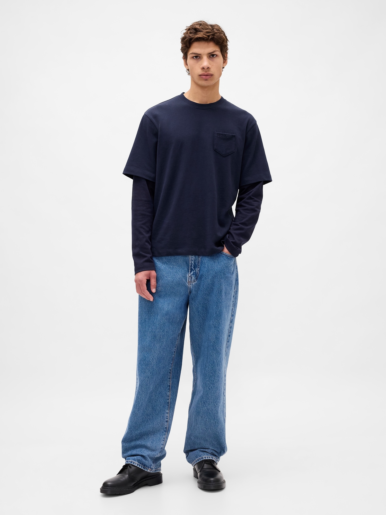 Gap × Sandy Liang Adult Heavyweight Organic Cotton Layered T-Shirt