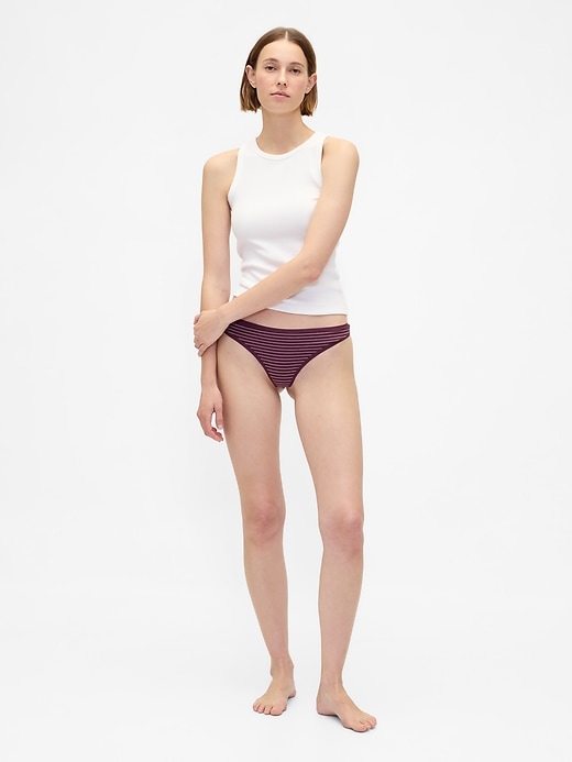 Image number 3 showing, Organic Stretch Cotton Thong
