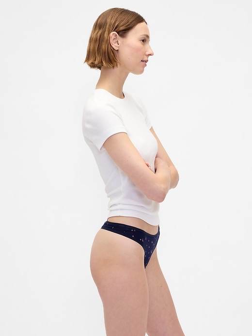 Image number 2 showing, Organic Stretch Cotton Thong