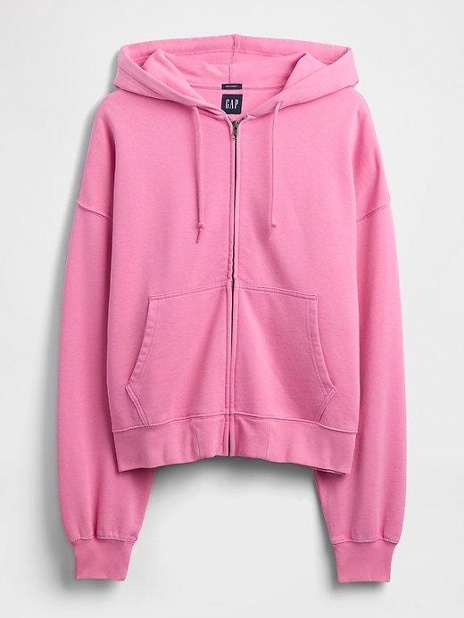 Image number 6 showing, Heavyweight Oversized Crop Zip Hoodie
