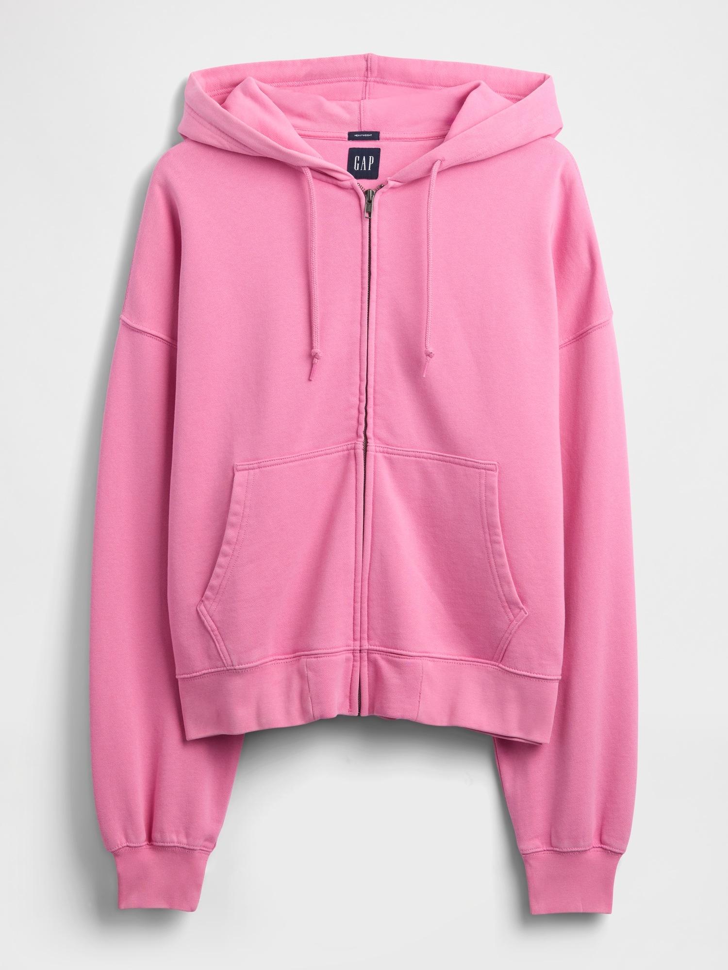 Мужские худи Gap Adult Heavyweight Oversized Crop Zip — фото 6