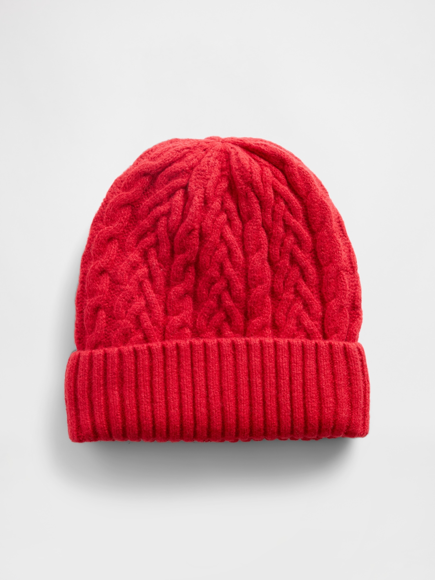 Gap Cashsoft Cable-knit Beanie In Red