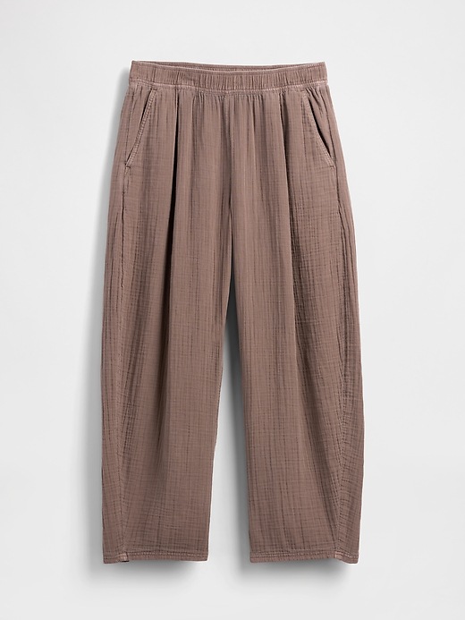 Image number 5 showing, Cotton Gauze Easy Barrel Pants
