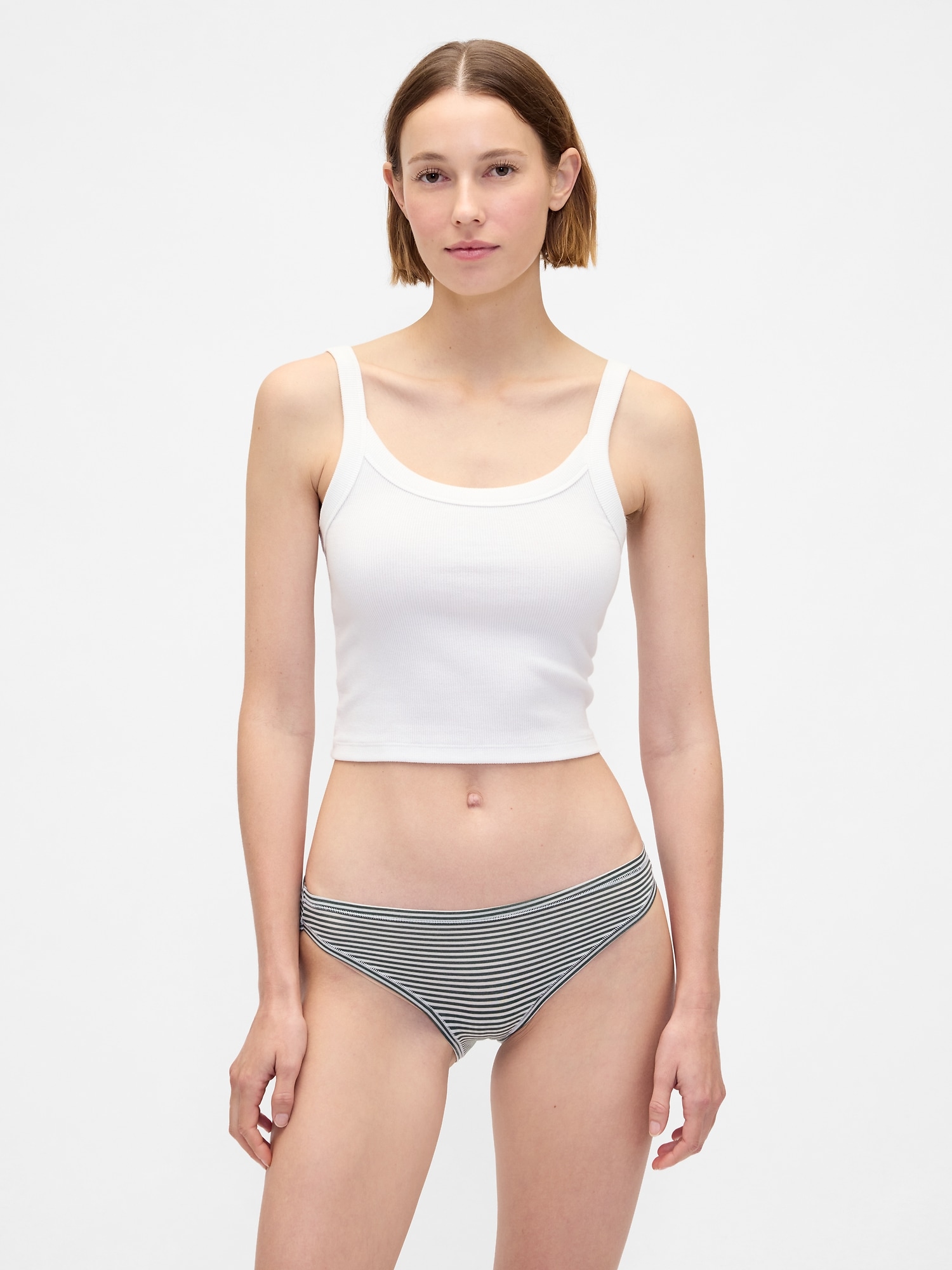 Breathe Bikini - Green Stripe