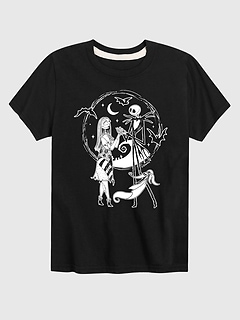 Kids The Nightmare Before Christmas Jack Sally Zero Short Sleeve T-Shirt