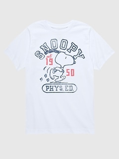 Kids Peanuts Snoopy Phys Ed Short Sleeve T-Shirt