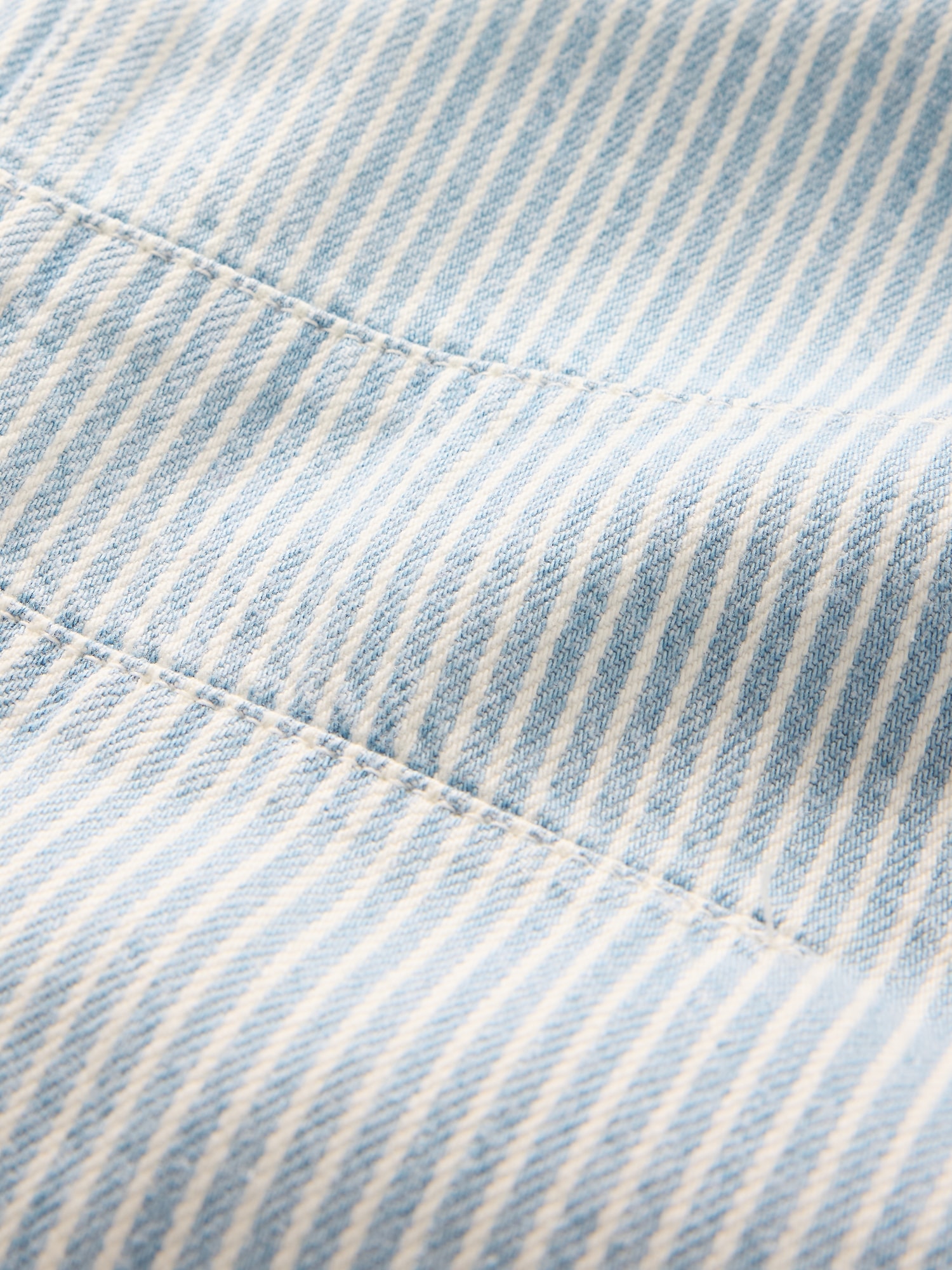 Mid Rise UltraSoft Denim Stripe Easy Horseshoe Jeans