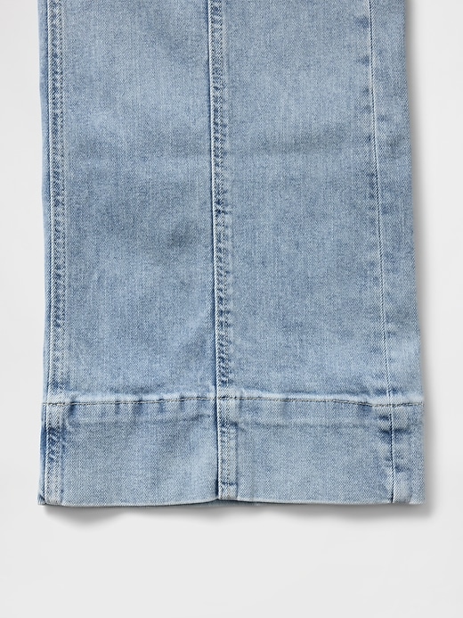 Image number 8 showing, High Rise Stride Wide-Leg Ankle Jeans