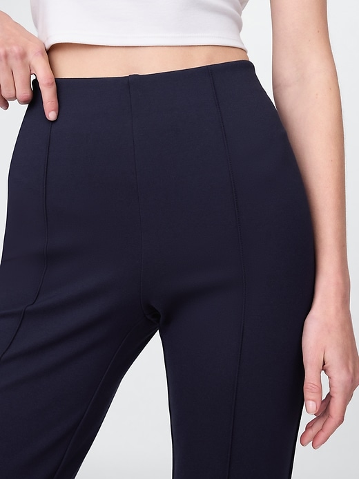 Image number 6 showing, High Rise Double Knit Crop Kick Pants