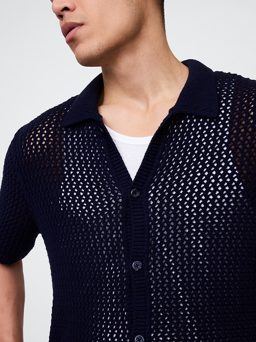 Image number 6 showing, Mesh Sweater Shirt