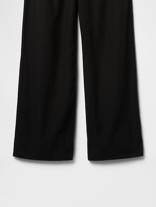 Image number 8 showing, Linen-Blend Easy Wide-Hem Pants