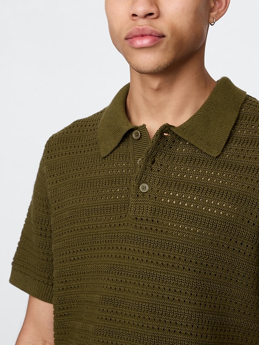 Image number 6 showing, Polo Sweater