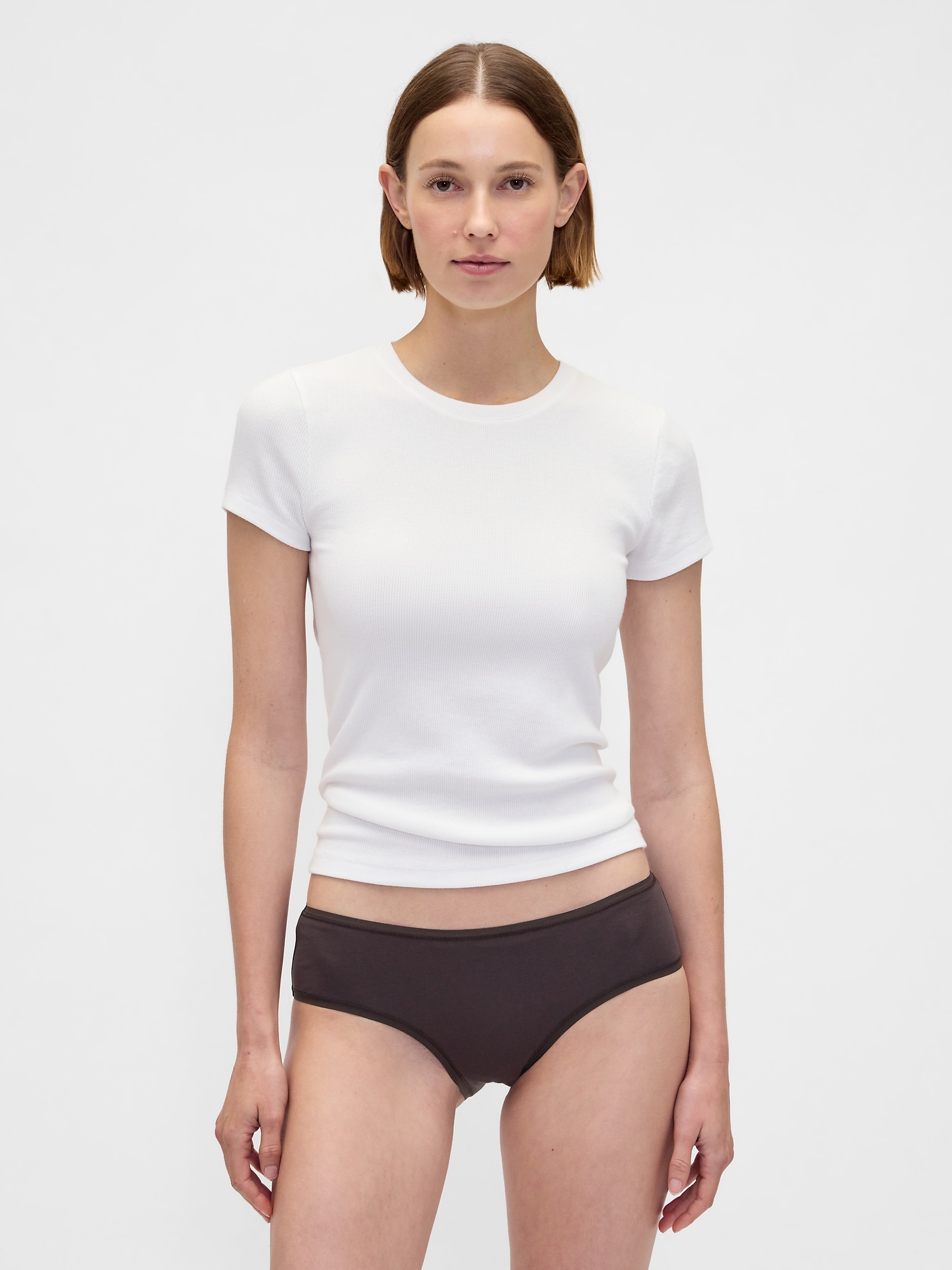 Organic Stretch Cotton Hipster - Terra Brown