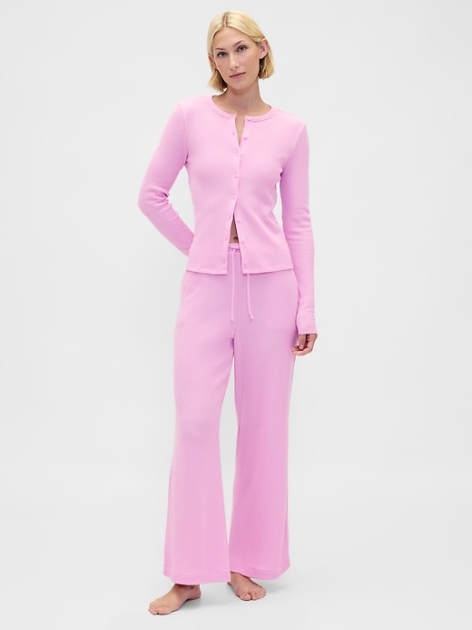 Image number 2 showing, Waffle PJ Cardigan