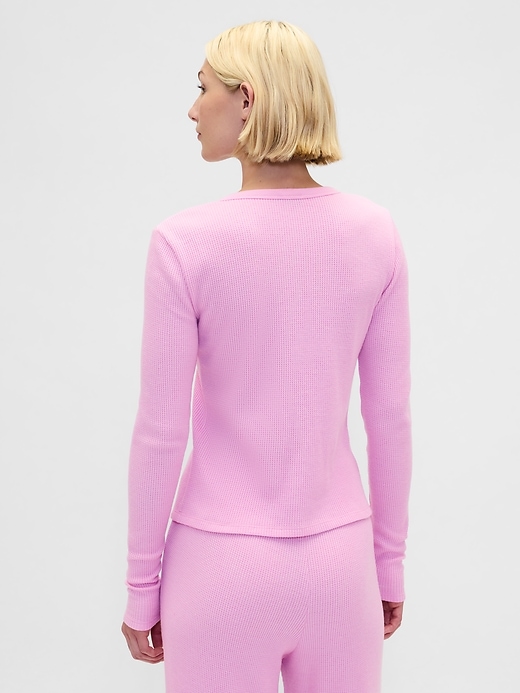 Image number 3 showing, Waffle PJ Cardigan