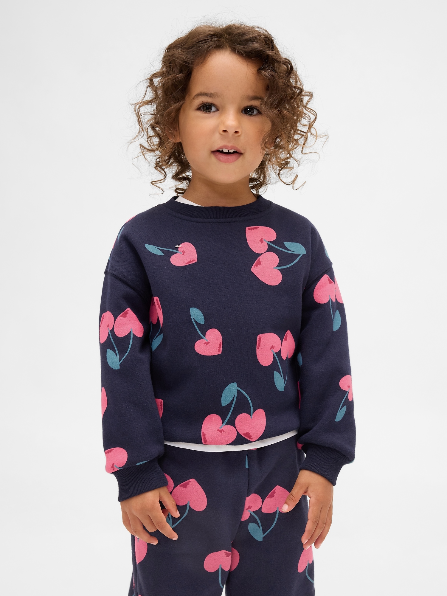 Baby & Toddler VintageSoft Sweatshirt - Navy Cherries
