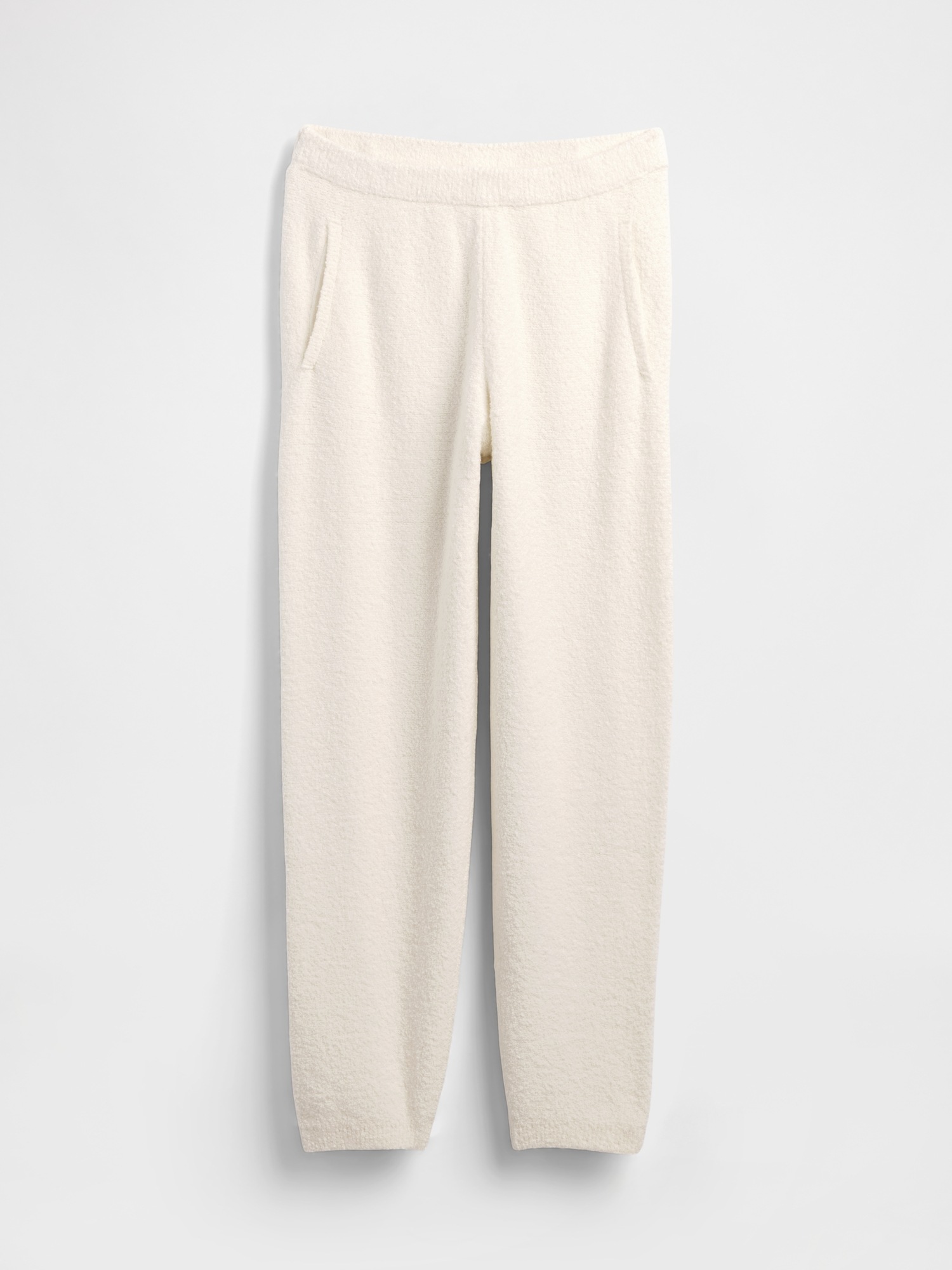 Женские брюки Gap CashSoft Boucle Sweater Joggers, цвет: Слоновая кость бежевый — фото 6