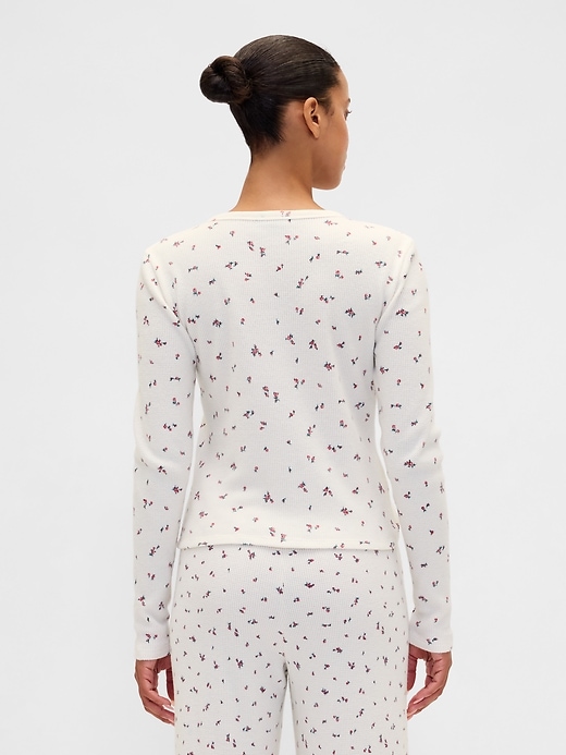 Image number 3 showing, Waffle PJ Cardigan