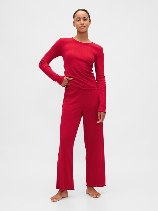 Image number 5 showing, Pointelle PJ Top