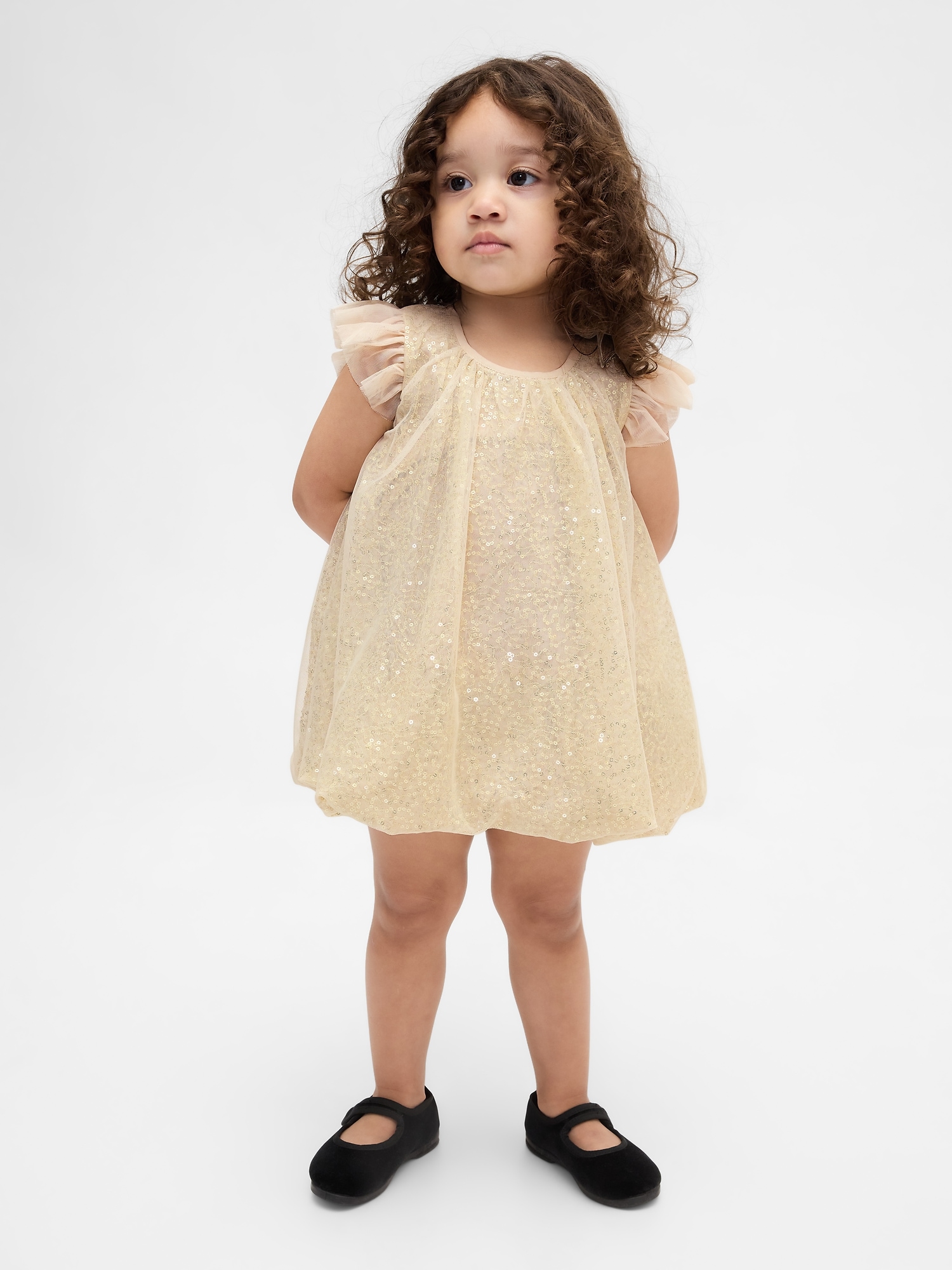 Baby & Toddler Sequin Tulle Bubble Dress