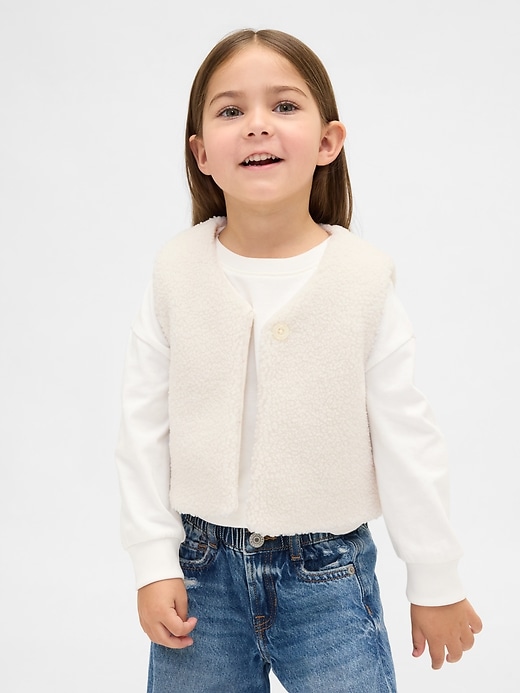 Image number 1 showing, Baby & Toddler Sherpa Vest