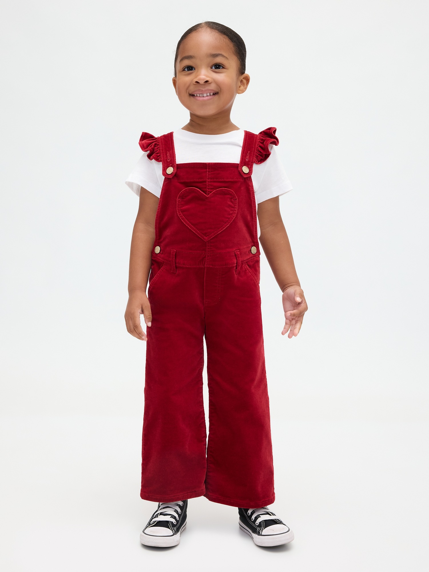 Детские комбинезоны Gap Baby & Toddler Velvet Heart Overalls