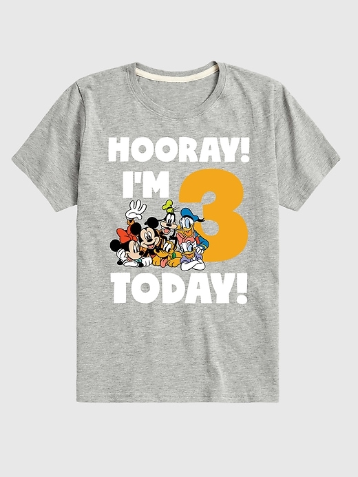 Image number 1 showing, Toddler Disney Hooray Im 3 Today Graphic Tee
