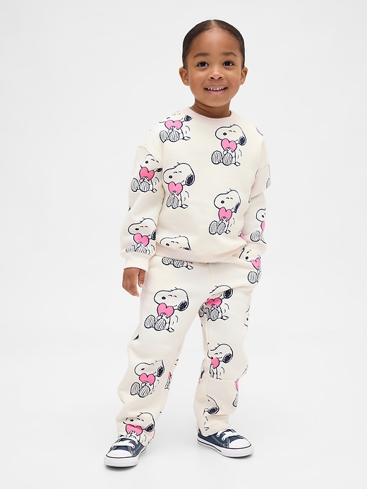 Image number 1 showing, Baby & Toddler VintageSoft Snoopy Barrel Sweatpants