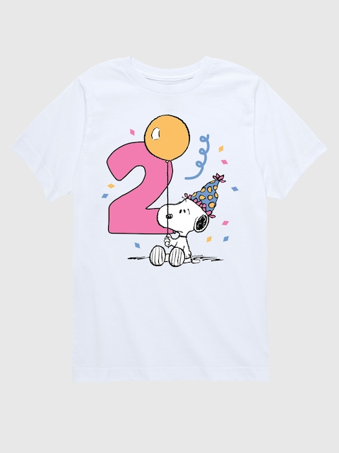 Toddler Peanuts 2nd Birthday Short Sleeve Graphic Tee