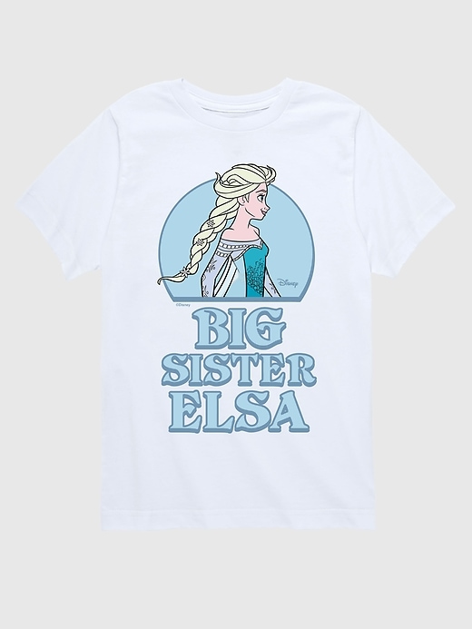 Image number 1 showing, Toddler Frozen Big Sister Elsa Short Sleeve Graphic Tee
