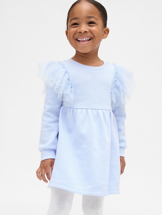 Baby & Toddler Tulle Sweatshirt Dress