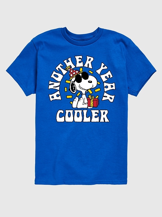 Image number 1 showing, Toddler Peanuts Another Year Cooler Short Sleeve Graphic Tee
