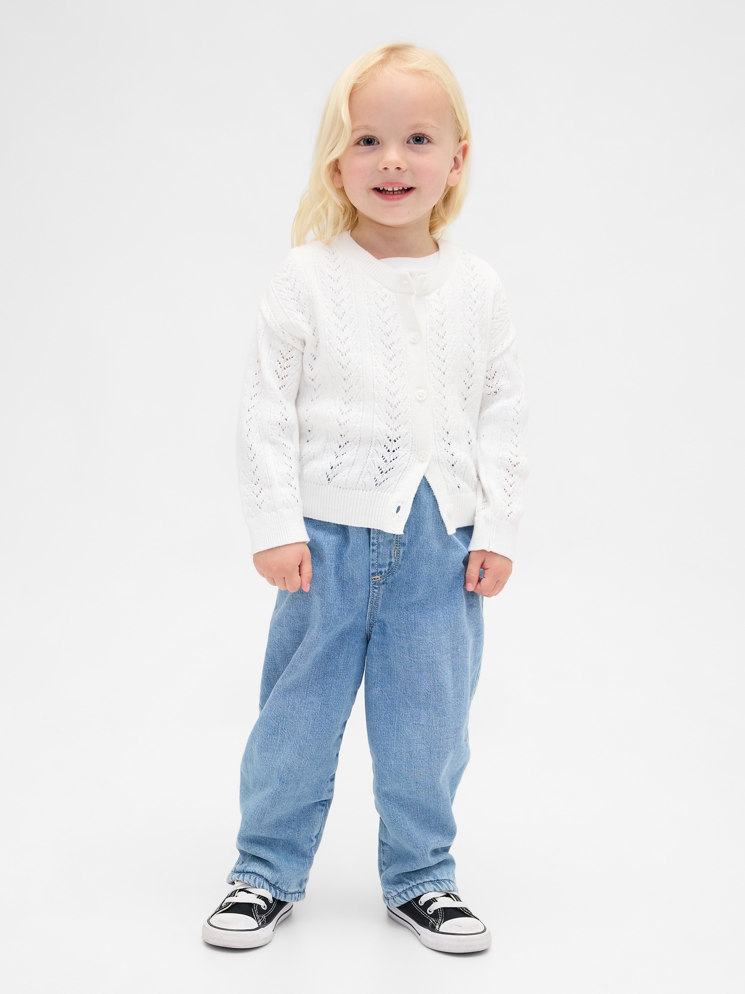 Baby & Toddler Cozy-Lined Barrel Jeans - Medium Wash