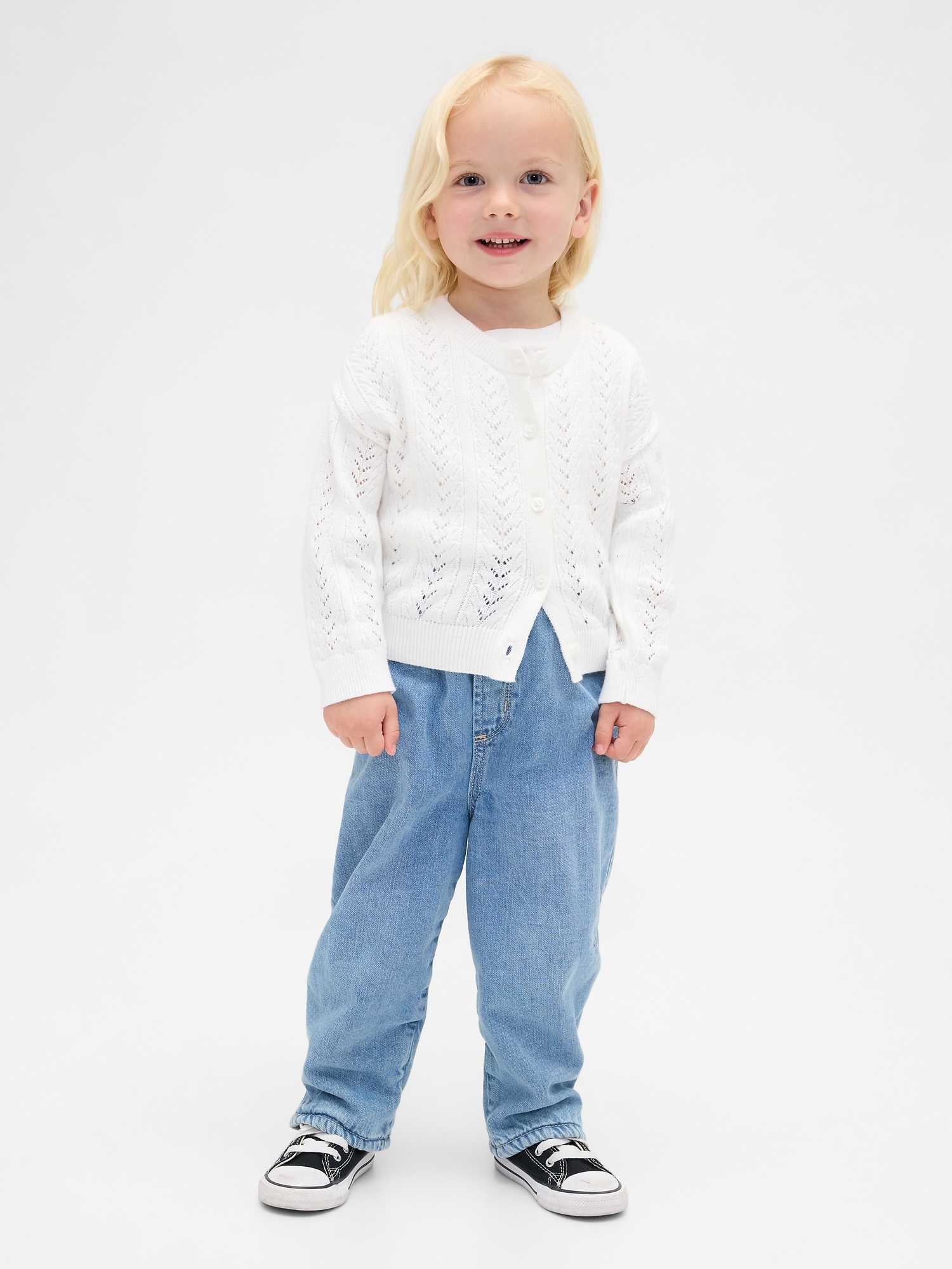 Детские джинсы Gap Baby & Toddler Cozy-Lined Barrel Jeans