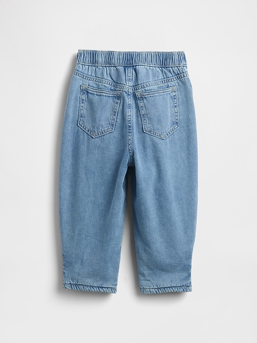 Image number 3 showing, Baby & Toddler Cozy-Lined Barrel Jeans