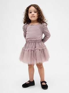 Baby & Toddler Rib & Tulle Outfit Set