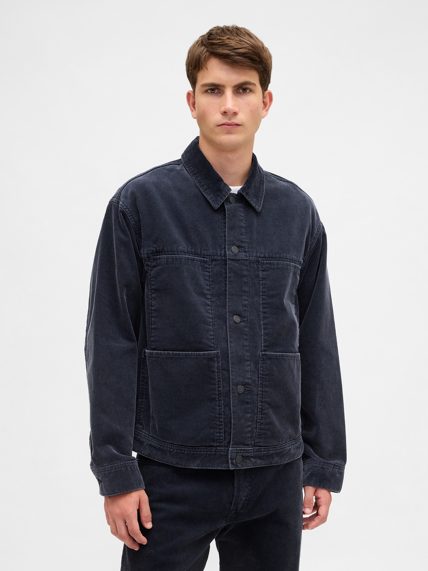 Relaxed Corduroy Jacket - True Navy