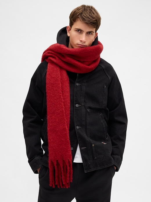 Image number 3 showing, Brushed Fringe Scarf